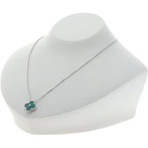 Pre-owned White Gold necklaces , female, Sizes: ONE SIZE - Van Cleef & Arpels Pre-owned - Modalova