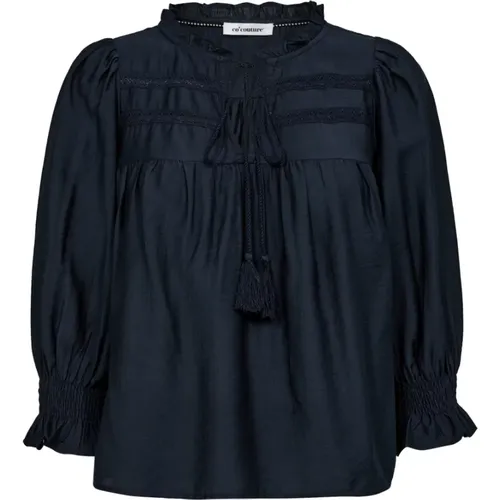 Lace Tie Blouse , female, Sizes: S, L, XL, M, XS - Co'Couture - Modalova