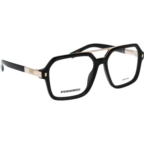 Stylish Original Prescription Glasses for Men , male, Sizes: 55 MM - Dsquared2 - Modalova