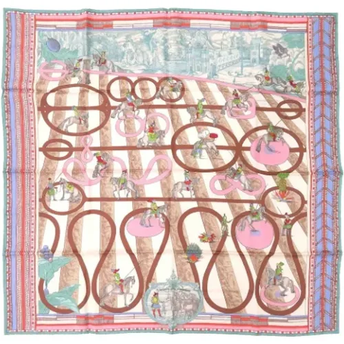 Pre-owned Silk scarves , female, Sizes: ONE SIZE - Hermès Vintage - Modalova