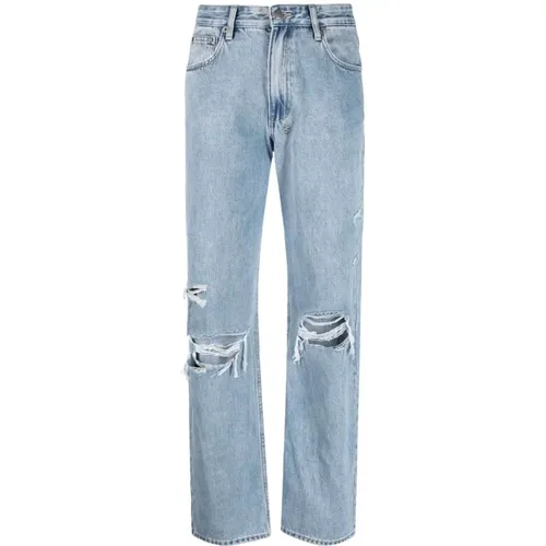 Authentische Trashed Weite Blaue Jeans , Damen, Größe: W29 - Ksubi - Modalova