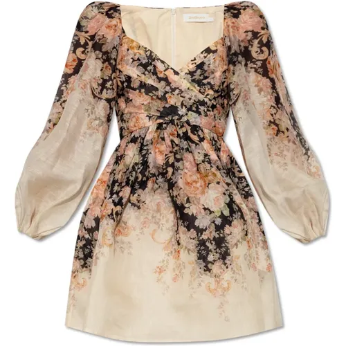 Dress with floral pattern , female, Sizes: M - Zimmermann - Modalova