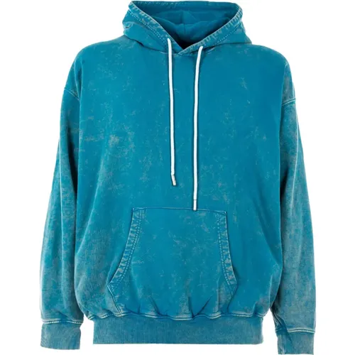 Kapuzenpullover Blau Outlet Preis , Herren, Größe: S - Diesel - Modalova