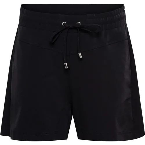 Schwarze Reise-Shorts mit Stilvollen Details , Damen, Größe: 3XL - &Co Woman - Modalova