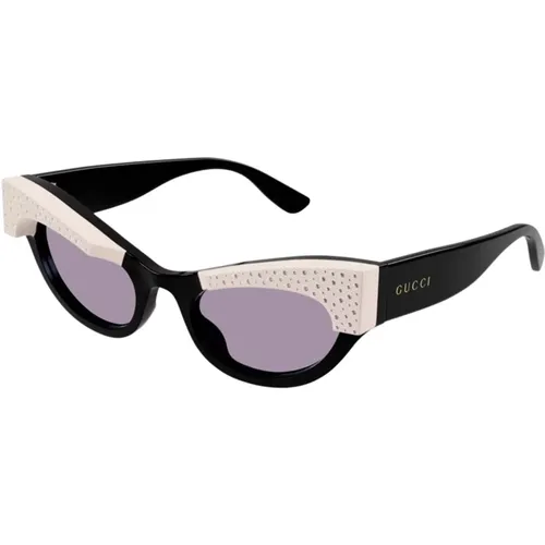 Bold Square Acetate Sunglasses with Swarovski , female, Sizes: 52 MM - Gucci - Modalova