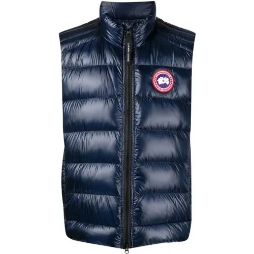 Crofton Navy Gilet Lightweight All-Rounder , male, Sizes: L, S, M - Canada Goose - Modalova