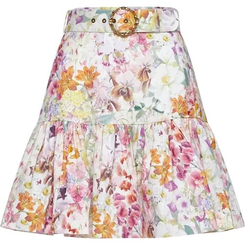 Harmony Flip Mini Skirt , female, Sizes: M - Zimmermann - Modalova