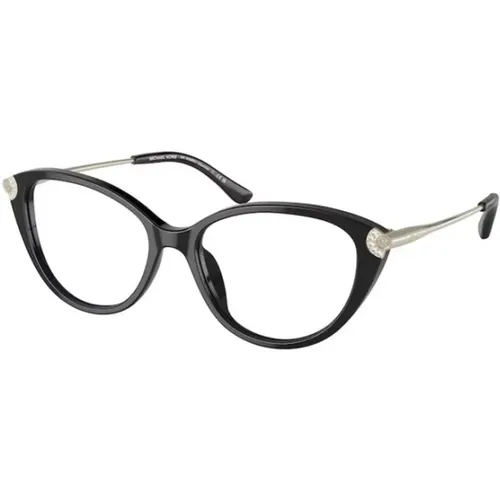 Stilvolle Schwarze Brille , unisex, Größe: 53 MM - Michael Kors - Modalova