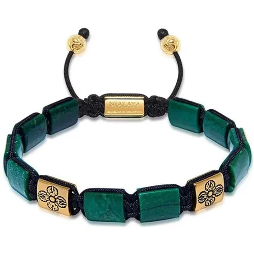 The Dorje Flatbead Collection - African Jade and Gold , male, Sizes: L, XL, 2XL, M - Nialaya - Modalova