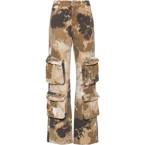 Trousers Beige , female, Sizes: 2XS, XS - Blumarine - Modalova