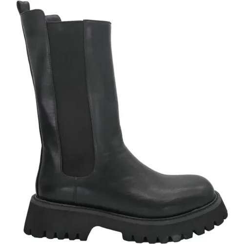 Schwarze Stiefel - Stil Xy9921 , Damen, Größe: 39 EU - CafèNoir - Modalova