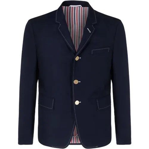 M Mjc159G04502415 Other Materials Outerwear Jacket , male, Sizes: M, L, S - Thom Browne - Modalova