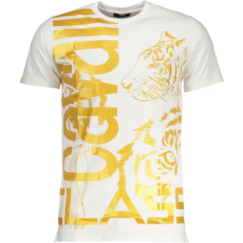 Druck Logo Rundhals T-Shirt - Cavalli Class - Modalova