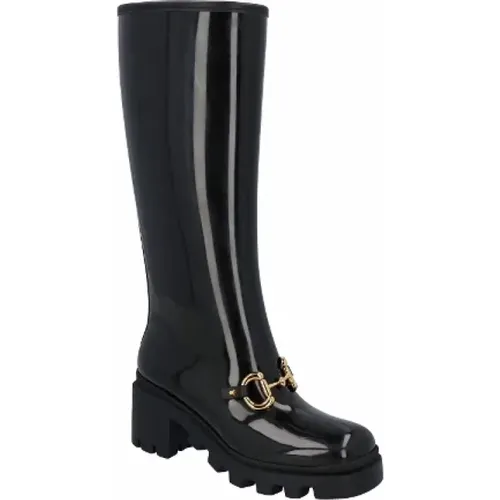 Pre-owned Rubber boots , female, Sizes: 3 UK - Gucci Vintage - Modalova