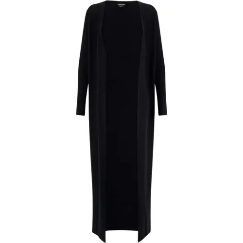 Cashmere-Silk Maxi Cardigan , female, Sizes: M - Tom Ford - Modalova