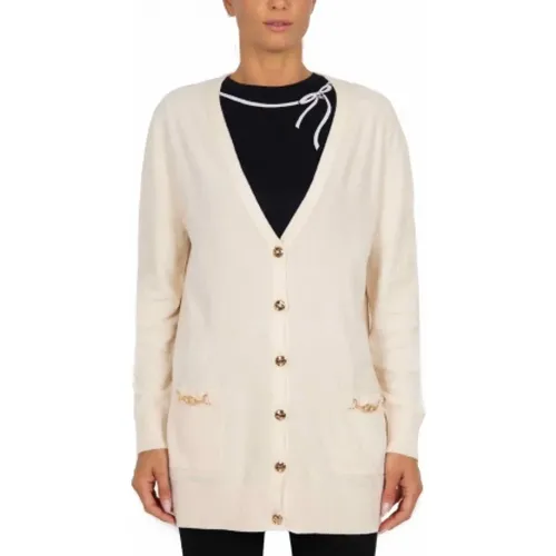 Luxuriöser Chenille-Cardigan , Damen, Größe: M - Elisabetta Franchi - Modalova