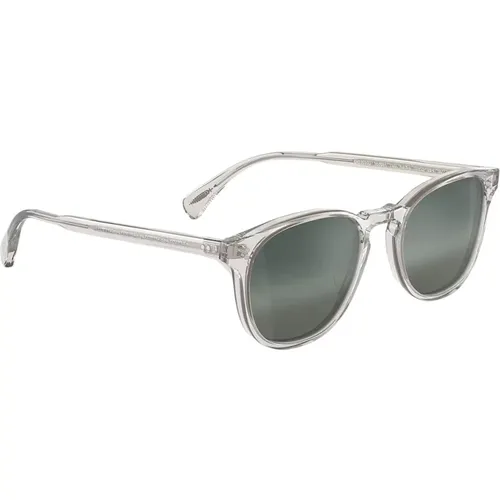 Round Transparent Grey Sunglasses with Metal Accents , male, Sizes: 51 MM - Oliver Peoples - Modalova