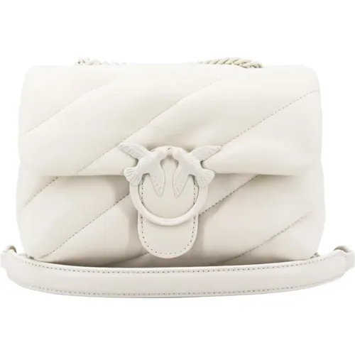 Womens Bags Handbag Bianco Bianco Block Color Ss24 , female, Sizes: ONE SIZE - pinko - Modalova