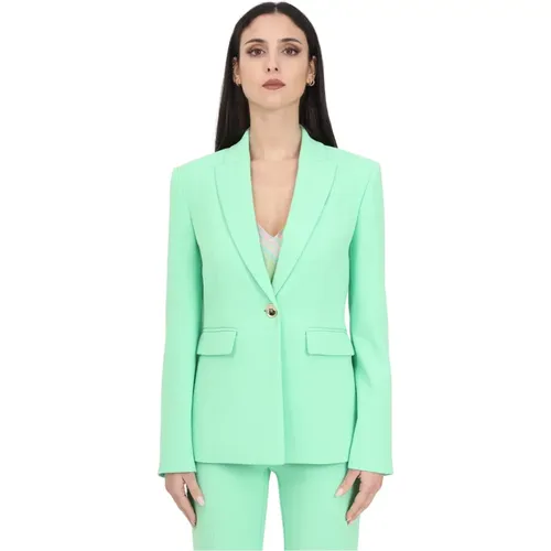 Crêpe Stretch Blazer , female, Sizes: L, M, S - pinko - Modalova