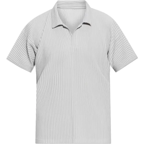 Gefaltete Polo , Herren, Größe: L - Issey Miyake - Modalova