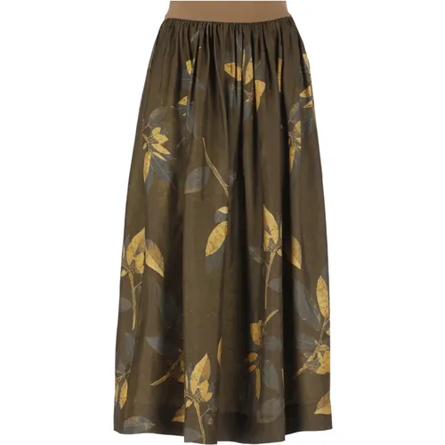 Elastic Waist Skirt with Side Pockets , female, Sizes: S - UMA Wang - Modalova