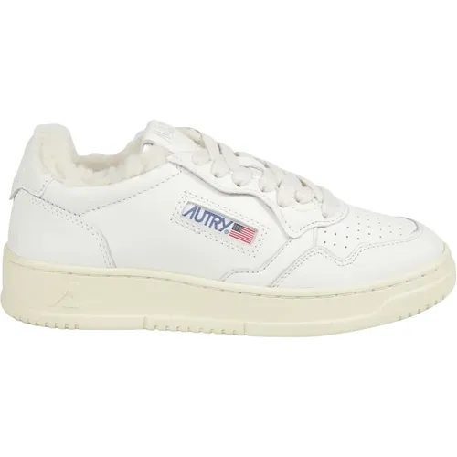 Shearling Low-Top Sneakers , female, Sizes: 2 UK - Autry - Modalova