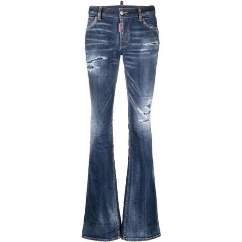 Flared Jeans , Damen, Größe: 3XS - Dsquared2 - Modalova