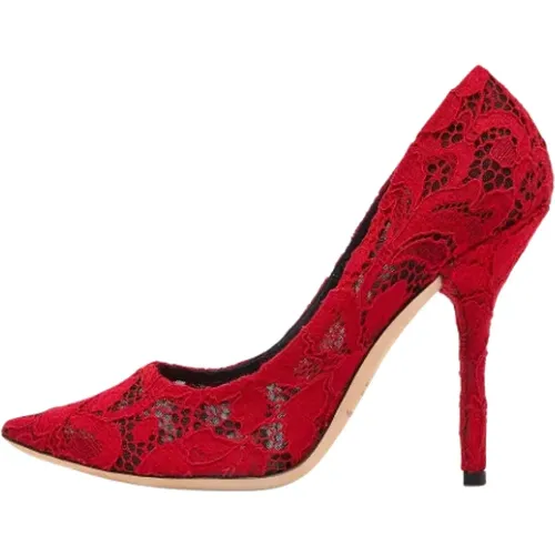 Pre-owned Lace heels , female, Sizes: 6 UK - Dolce & Gabbana Pre-owned - Modalova