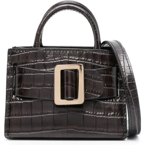 Leather Mini Bag with Bobby Charm , female, Sizes: ONE SIZE - Boyy - Modalova