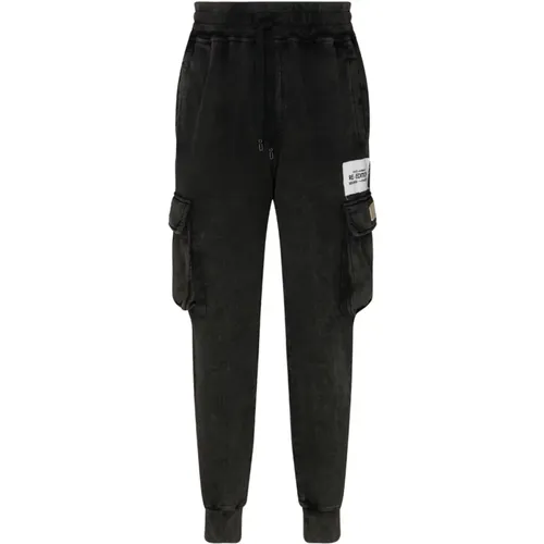 And Multicolour Cotton Cargo Trousers , male, Sizes: L, M - Dolce & Gabbana - Modalova