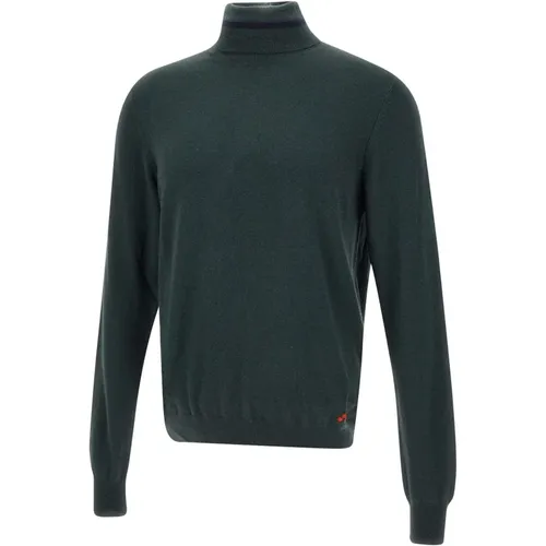 Grüner Wollpullover , Herren, Größe: 2XL - Peuterey - Modalova