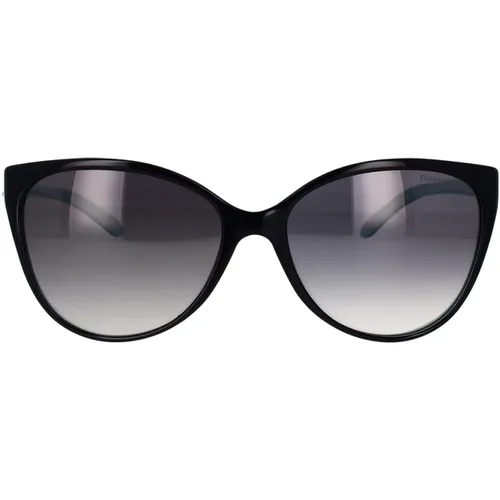 Polarized Cat-Eye Sunglasses with Feminine Details , female, Sizes: 58 MM - Tiffany - Modalova