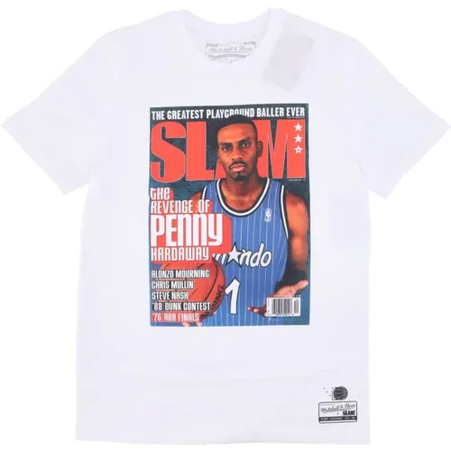 Orlando Magic Slam Cover Tee , Herren, Größe: L - Mitchell & Ness - Modalova