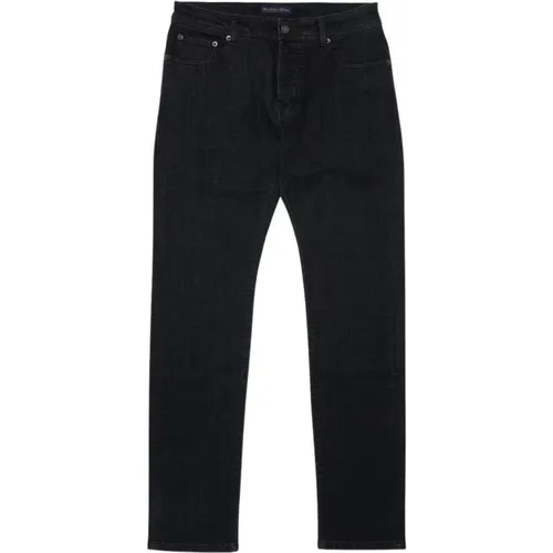 Schwarze Jeans mit 5 Pocket , Herren, Größe: W33 - Brooks Brothers - Modalova