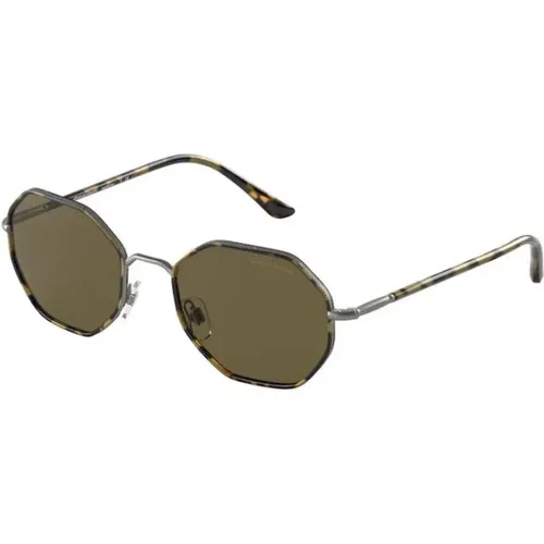 Stilvolle Graue Sonnenbrille für Männer - Giorgio Armani - Modalova