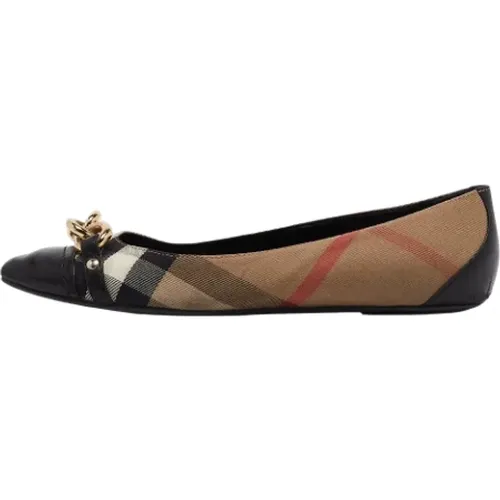 Pre-owned Canvas flats , female, Sizes: 6 1/2 UK - Burberry Vintage - Modalova