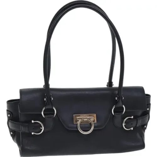 Pre-owned Leder Handtaschen , Damen, Größe: ONE Size - Salvatore Ferragamo Pre-owned - Modalova