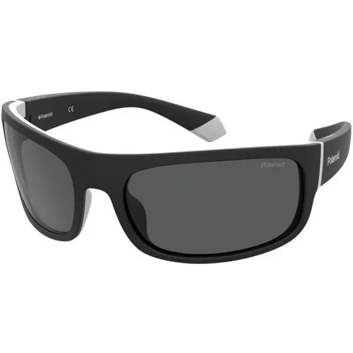 Schwarze Sonnenbrille für Männer, Grey/ Sunglasses - Polaroid - Modalova