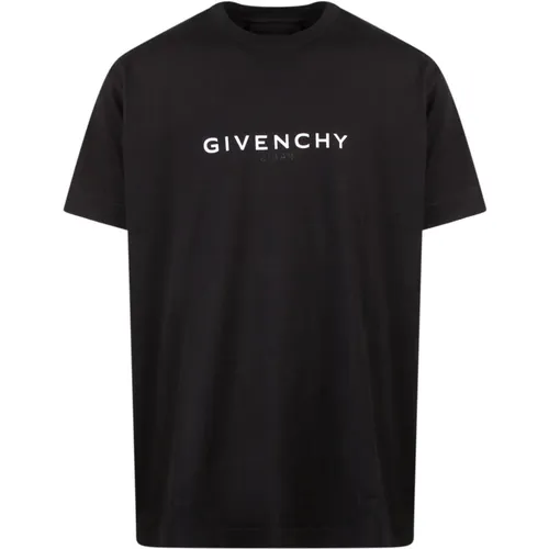 Ribbed Crew-Neck T-Shirt , male, Sizes: L - Givenchy - Modalova