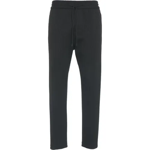 Gestreifte Jersey Chino Hose , Herren, Größe: W32 - Dondup - Modalova