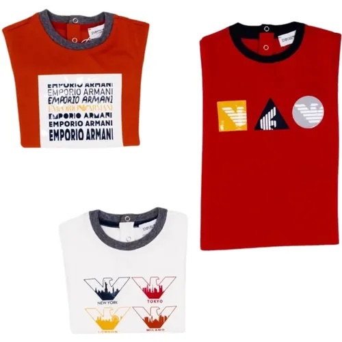 Kurzarm Bedrucktes T-Shirt Set - Armani - Modalova