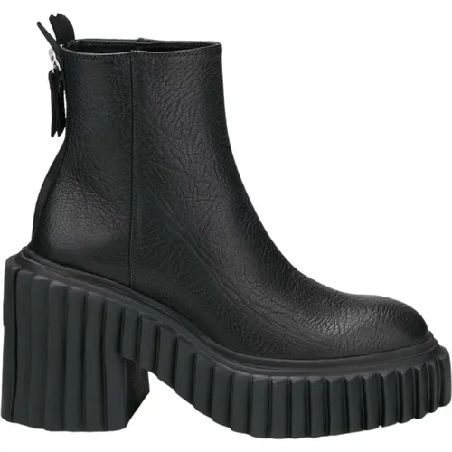 Leather Ankle Booties , female, Sizes: 6 UK, 7 UK, 8 UK - AGL - Modalova