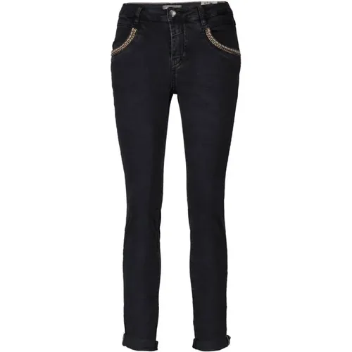 Figurschmeichelnde Skinny Jeans , Damen, Größe: W25 - MOS MOSH - Modalova
