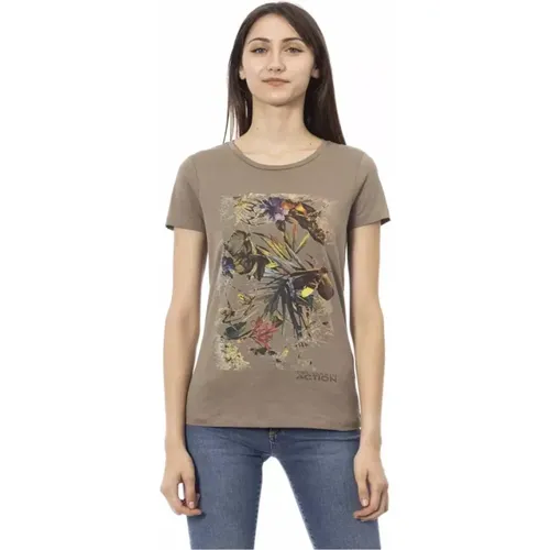 T-Shirts , Damen, Größe: M - Trussardi - Modalova