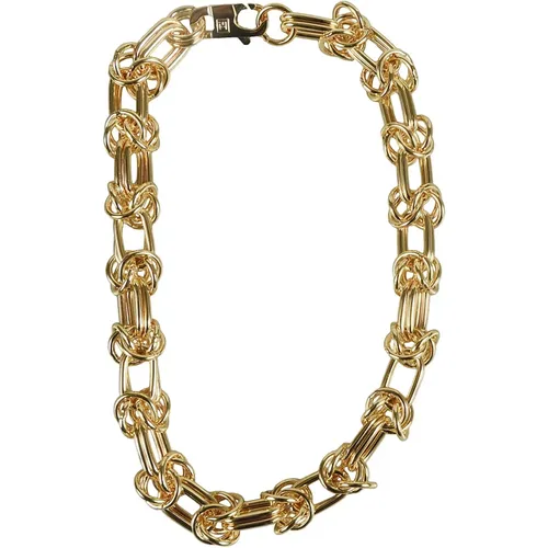 Golden Knot Necklace , female, Sizes: ONE SIZE - Federica Tosi - Modalova