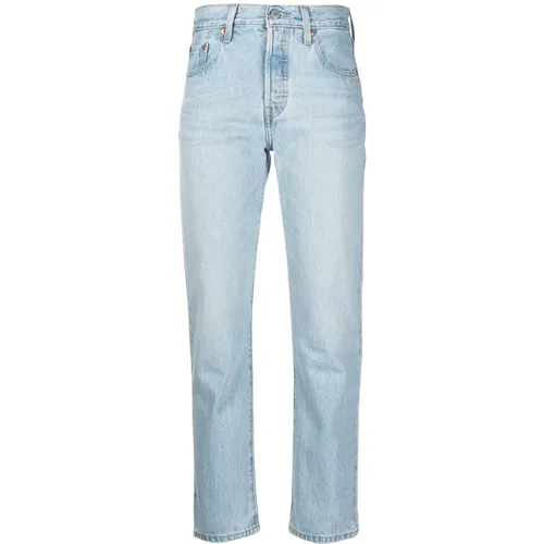 Levi's, Hellblaue Straight-Leg Jeans , Damen, Größe: W29 - Levis - Modalova