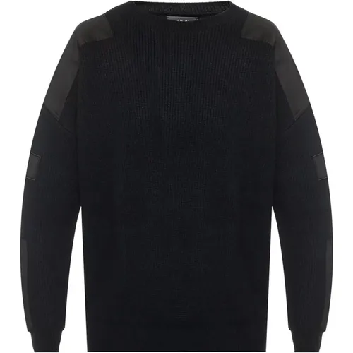 Wool Sweater with Ribbed Trims , male, Sizes: S - Amiri - Modalova