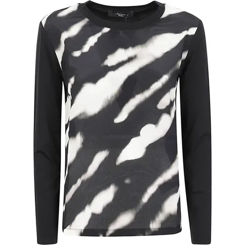 Patterned Lyocell Sweater , female, Sizes: M, S, XS - Max Mara Weekend - Modalova
