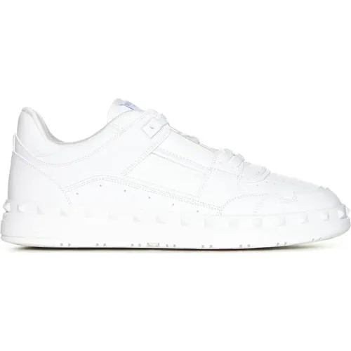 Leather Low-Top Sneakers , male, Sizes: 11 UK - Valentino Garavani - Modalova