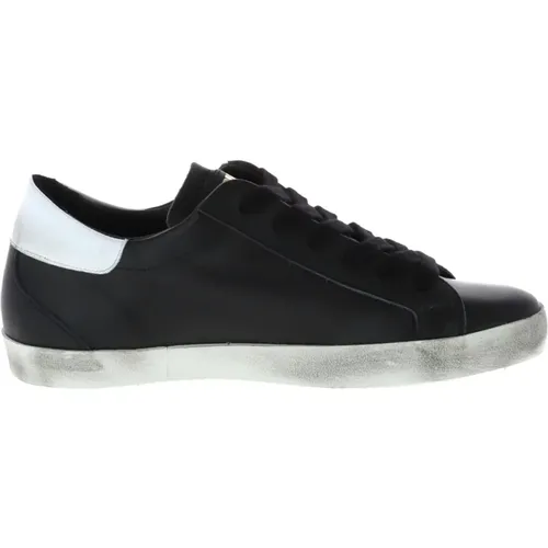 Schwarze Leder Slip-On Sportliche Sneakers - Sneaky Steve - Modalova